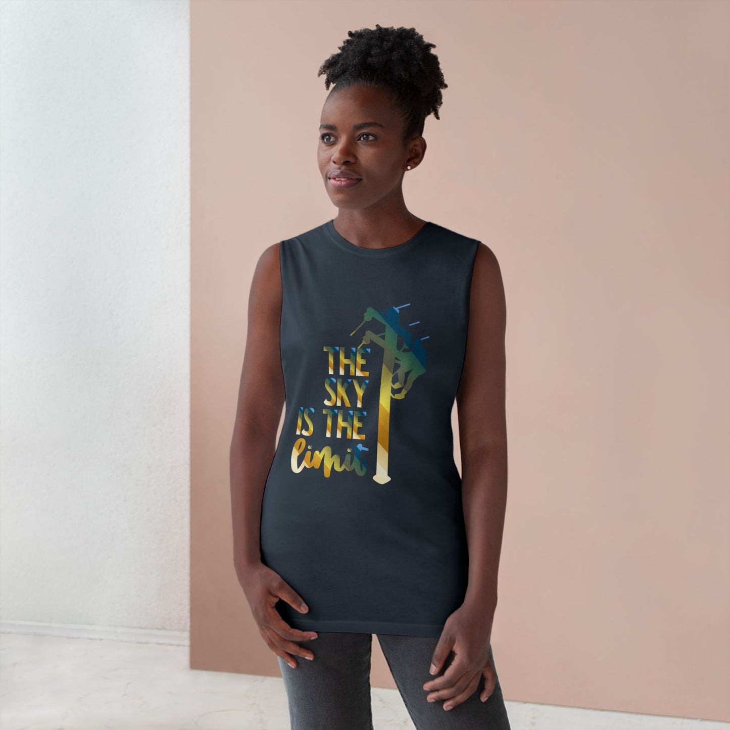 Lineman Tank - the-sky-is-the-limit-lineman colored chrome