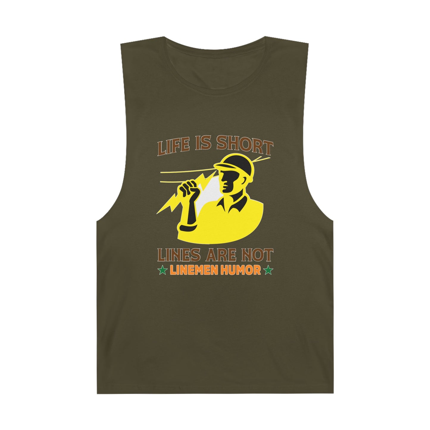 Lineman Tank - Life Is Short Lines Are Not-color