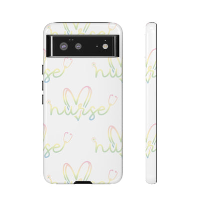 Google Pixel Tough Case - Nurse Stethoscope - White