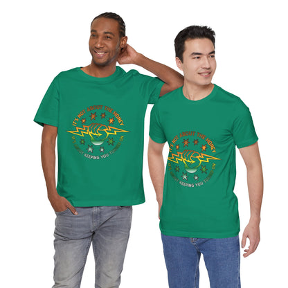 Lineman T-shirt - Its Not About The Money-gradient