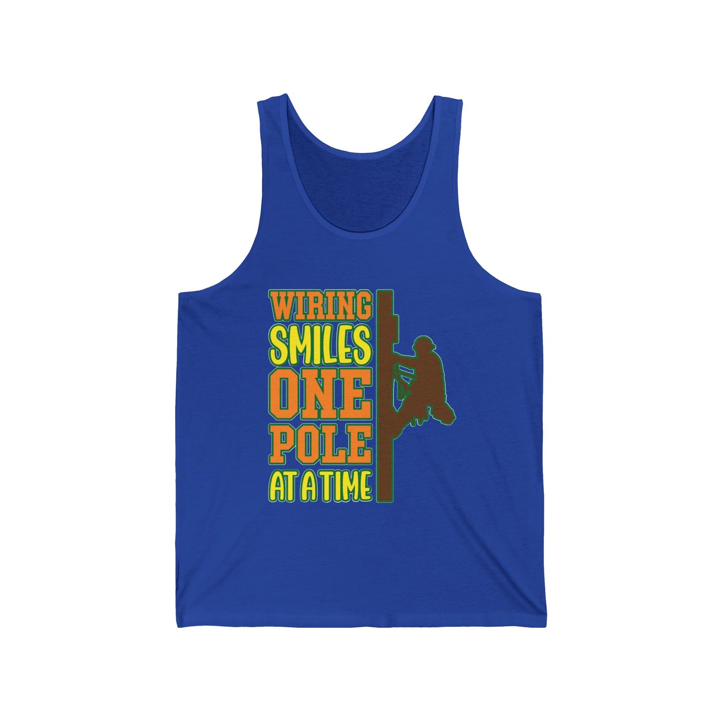 Lineman T-shirt - Wiring Smiles One Pole At A Time-color