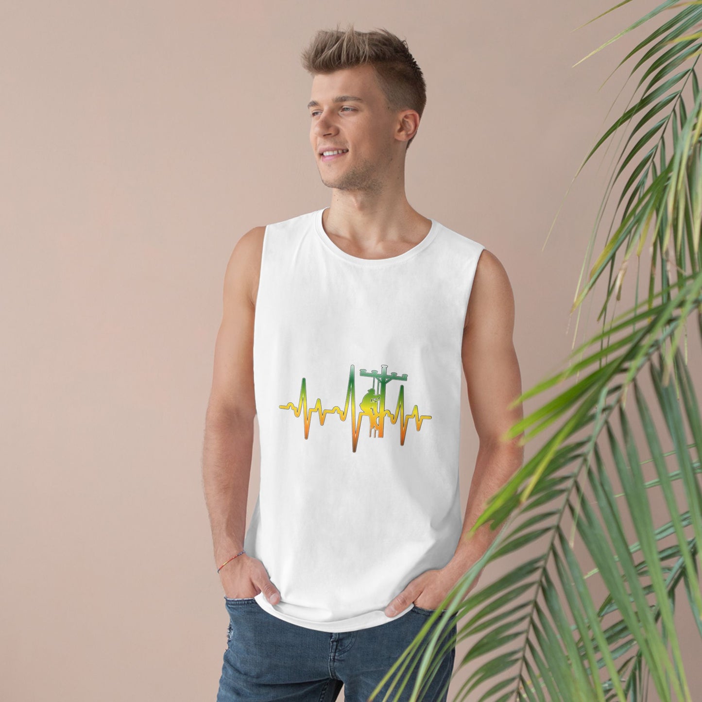 Lineman Tank - Lineman Heartbeat - gradient