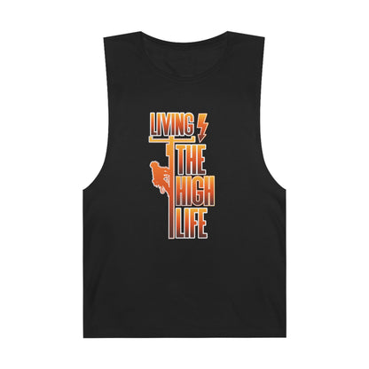 Lineman Tank - Living The High Life-sky 24