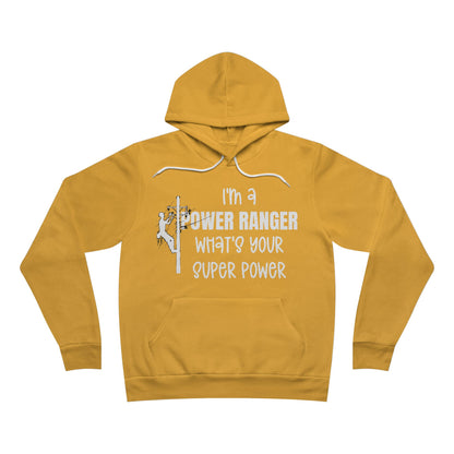 Bella + Canvas Sponge Fleece Hoodie - I'm a Power Ranger What's Your Super Power (male)