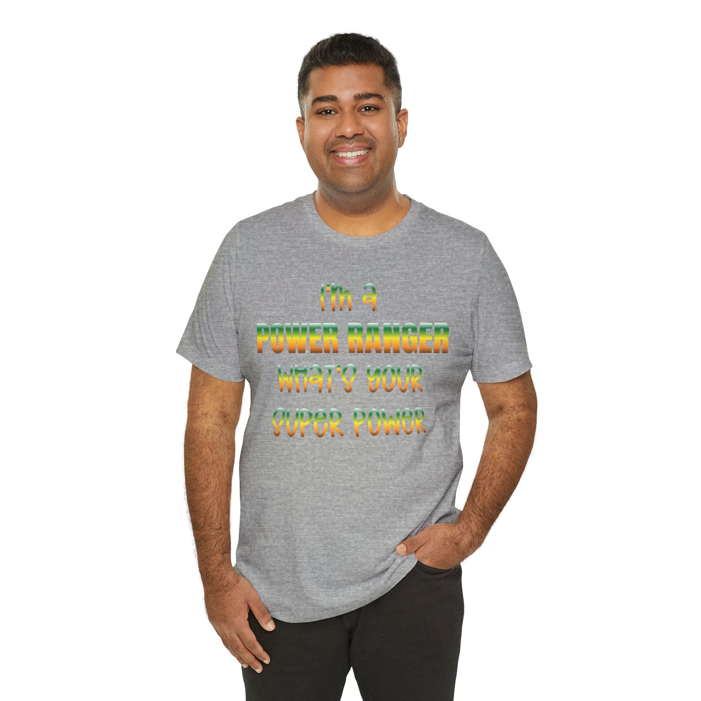 Lineman T-shirt - power ranger super power gradient