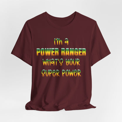 Lineman T-shirt - power ranger super power gradient
