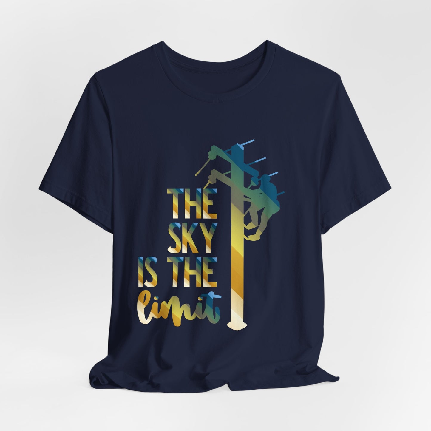 Lineman T-shirt - the-sky-is-the-limit-lineman colored chrome