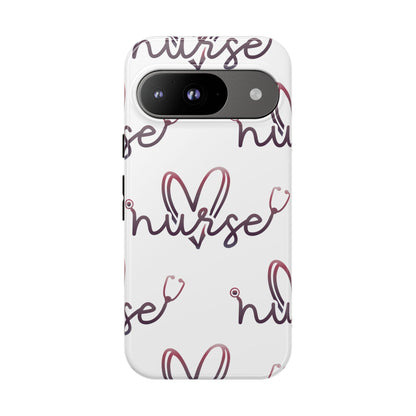 Google Pixel Tough Case - Nurse Stethoscope - White
