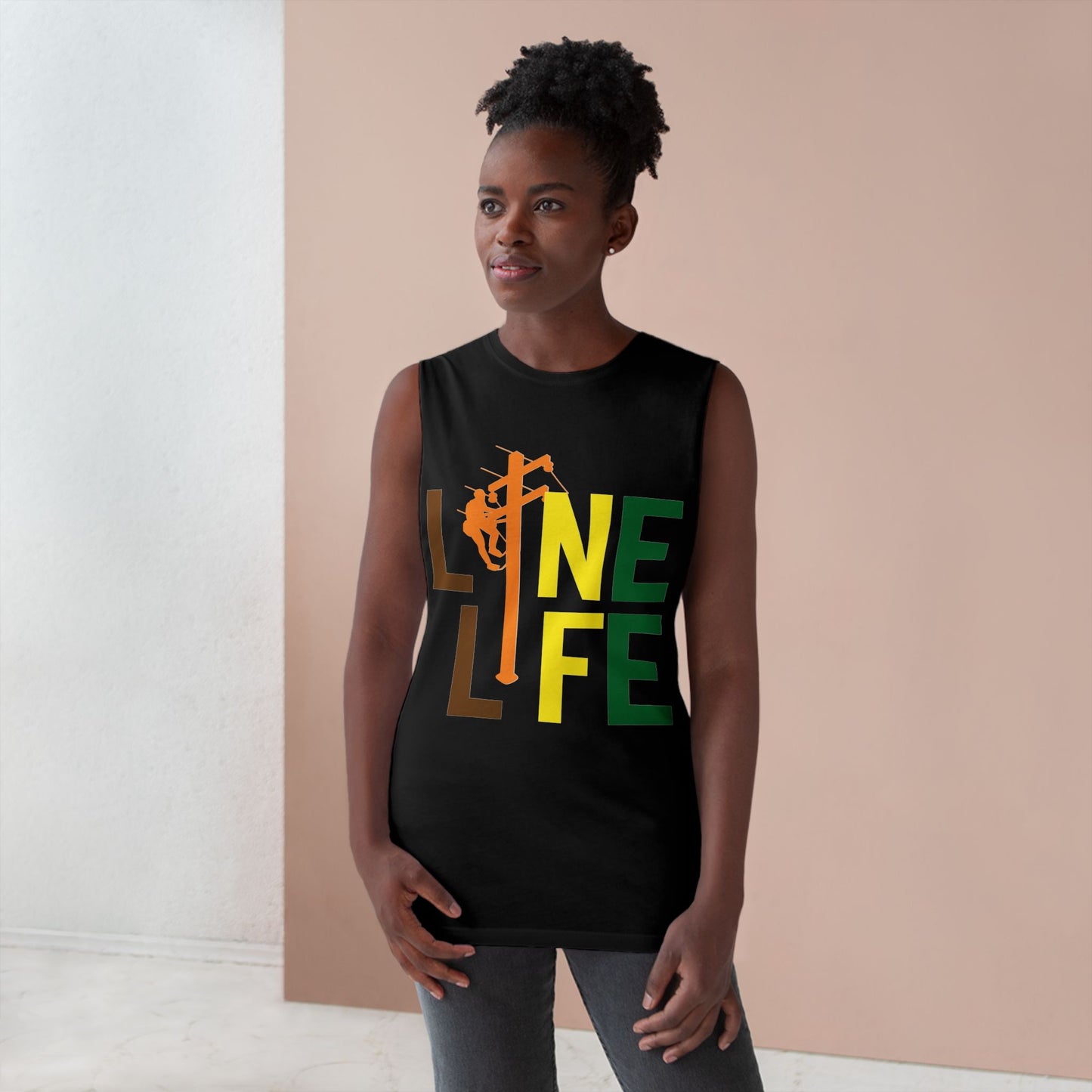 Lineman Tank - lineman-life color