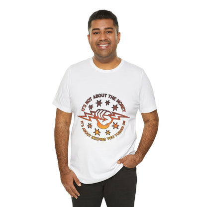 Lineman T-shirt - Its Not About The Money-sky 24