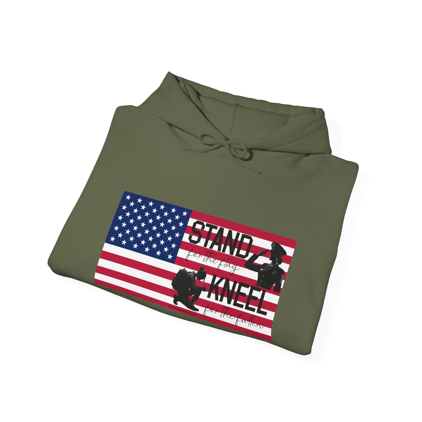 Gildan Stand for the Flag, Kneel for the Fallen Hoodie (Female)