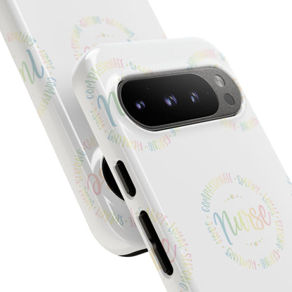 Google Pixel Tough Case - Nurse Circle  - White