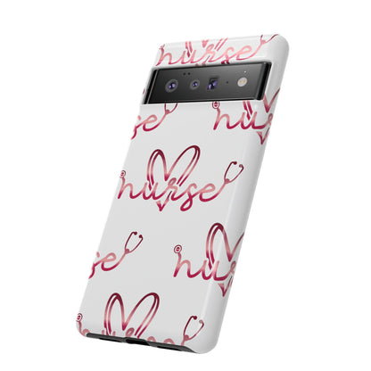 Google Pixel Tough Case - Nurse Stethoscope - White