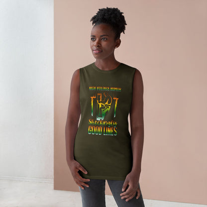 Lineman Tank - High Voltage Humor Shockingly Good Lines-gradient