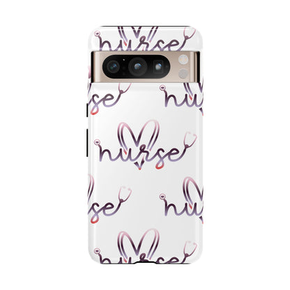 Google Pixel Tough Case - Nurse Stethoscope - White