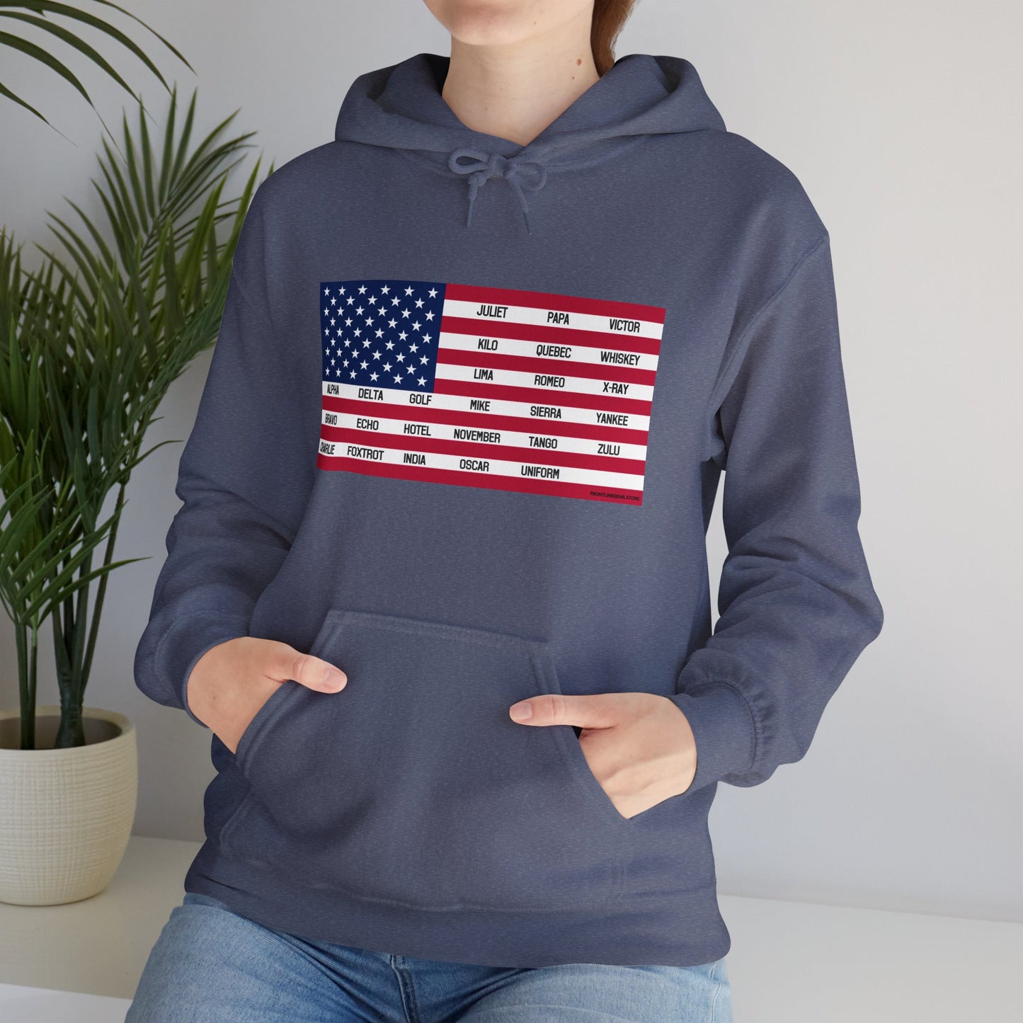 Gildan Phonetic Flag Hoodie