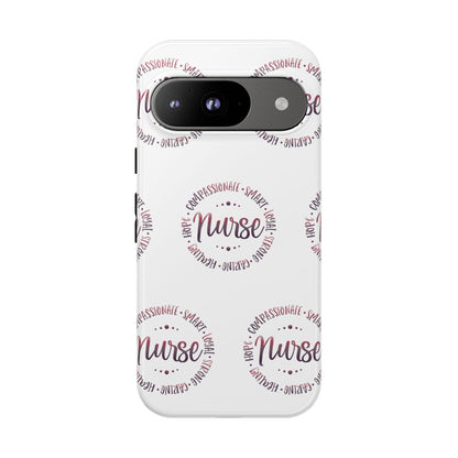 Google Pixel Tough Case - Nurse Circle  - White