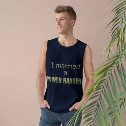 Lineman Tank - Married a Power Ranger copper patina