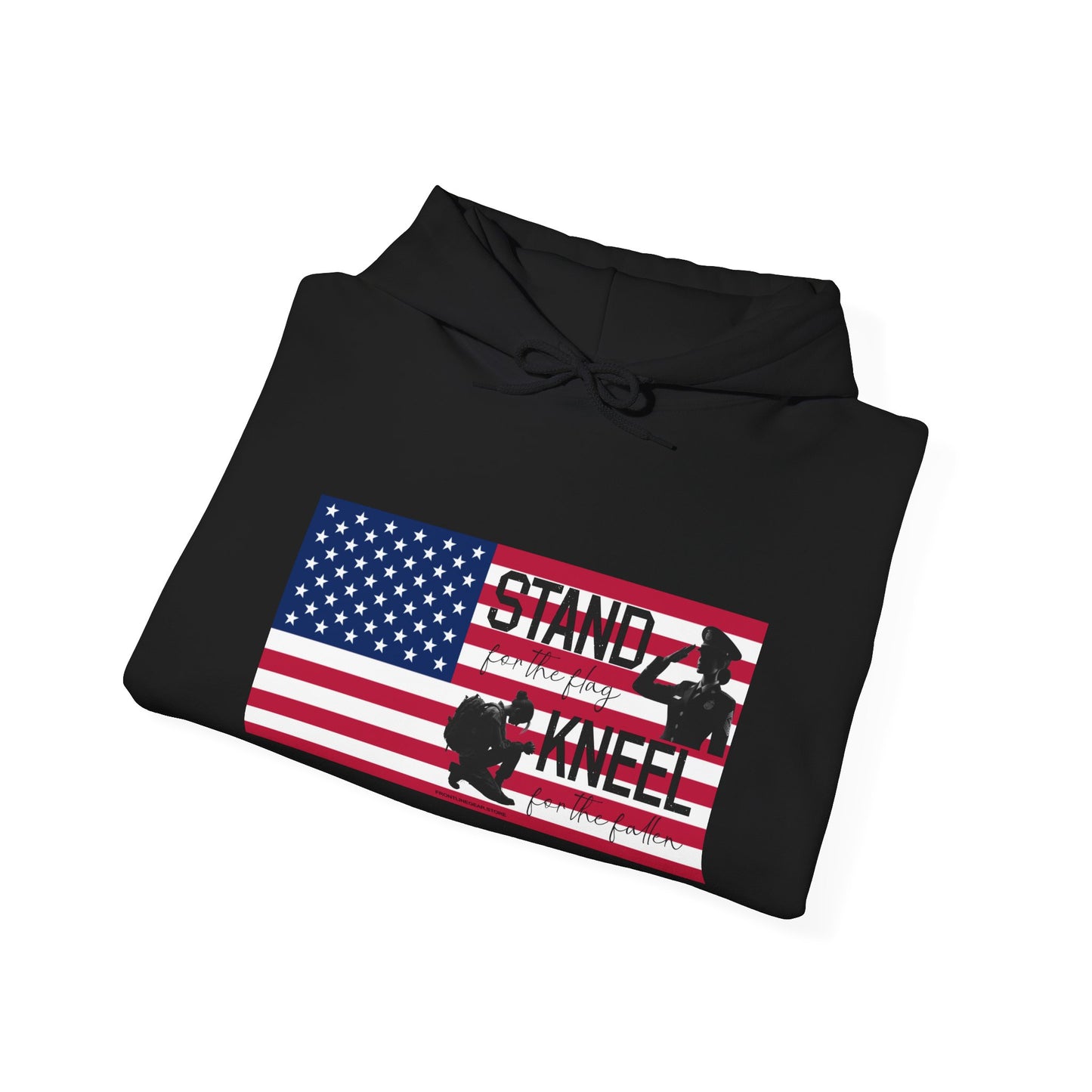 Gildan Stand for the Flag, Kneel for the Fallen Hoodie (Female)