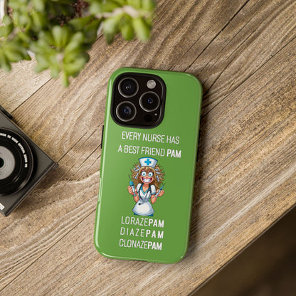 Nurse iPhone Tough Case - Every Nurse Has a Friend Named PAM Design (4) - Green