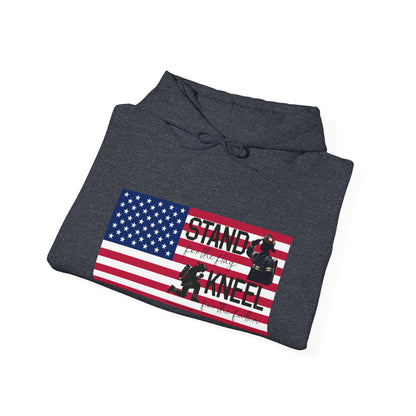 Gildan Stand for the Flag, Kneel for the Fallen Hoodie - fire fighter