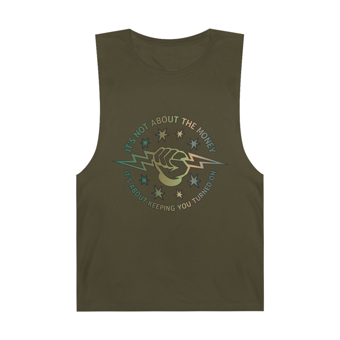 Lineman Tank - Its Not About The Money-copper patina
