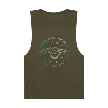 Lineman Tank - Its Not About The Money-copper patina