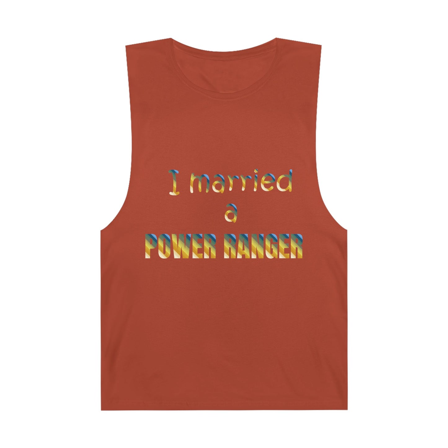 Lineman Tank - Married a Power Ranger colored chrome
