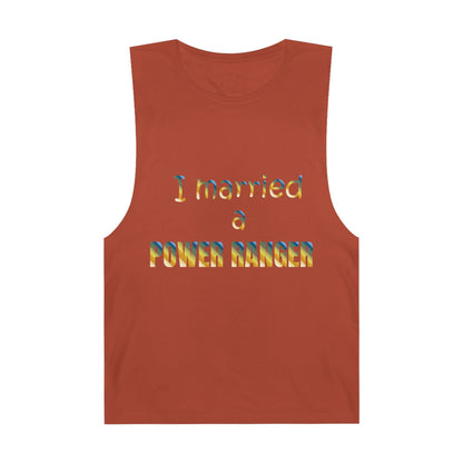 Lineman Tank - Married a Power Ranger colored chrome
