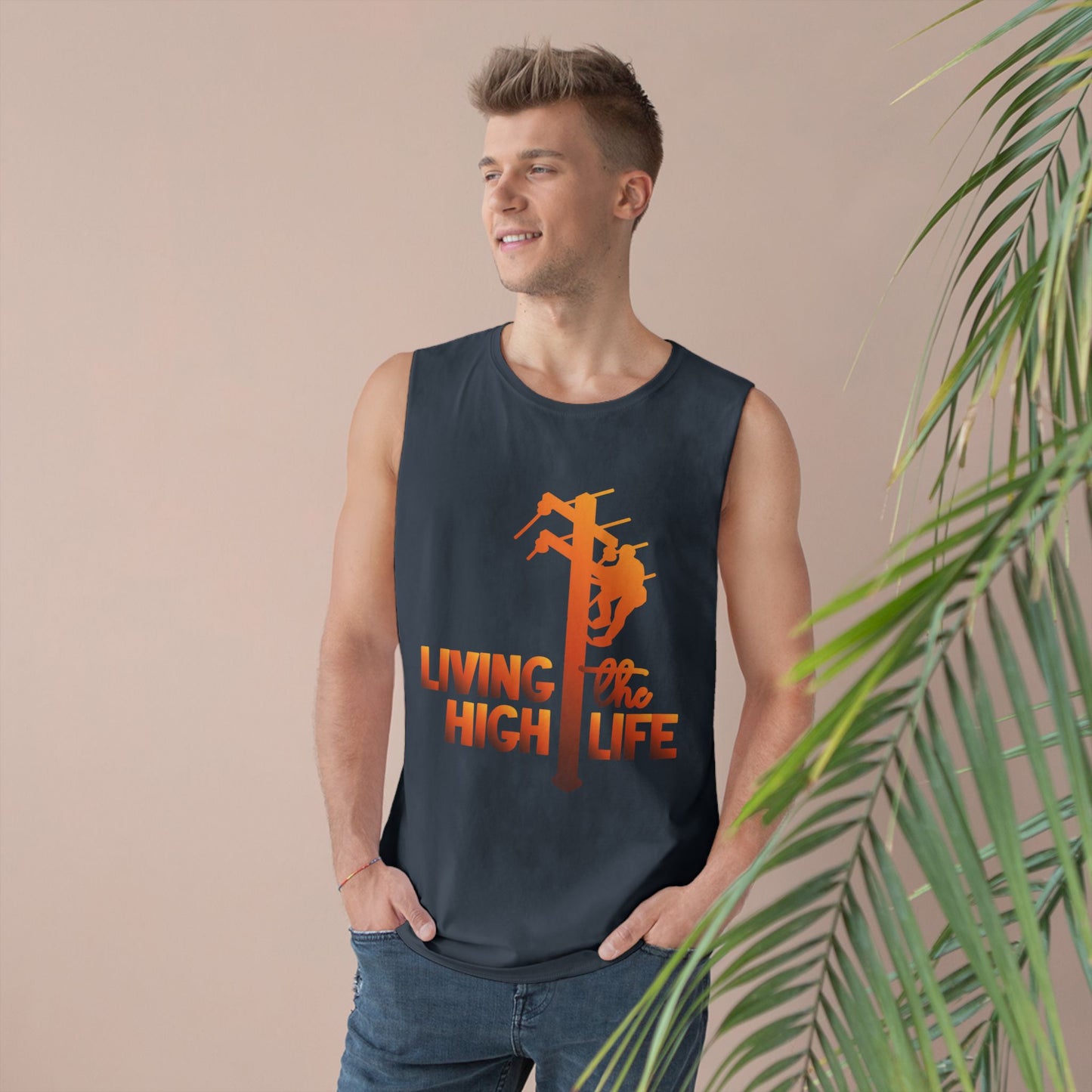 Lineman Tank - living the high life - sky 24