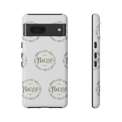 Google Pixel Tough Case - Nurse Circle  - White