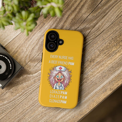 Nurse iPhone Tough Case - Every Nurse Has a Friend Named PAM Design (1) - Yellow