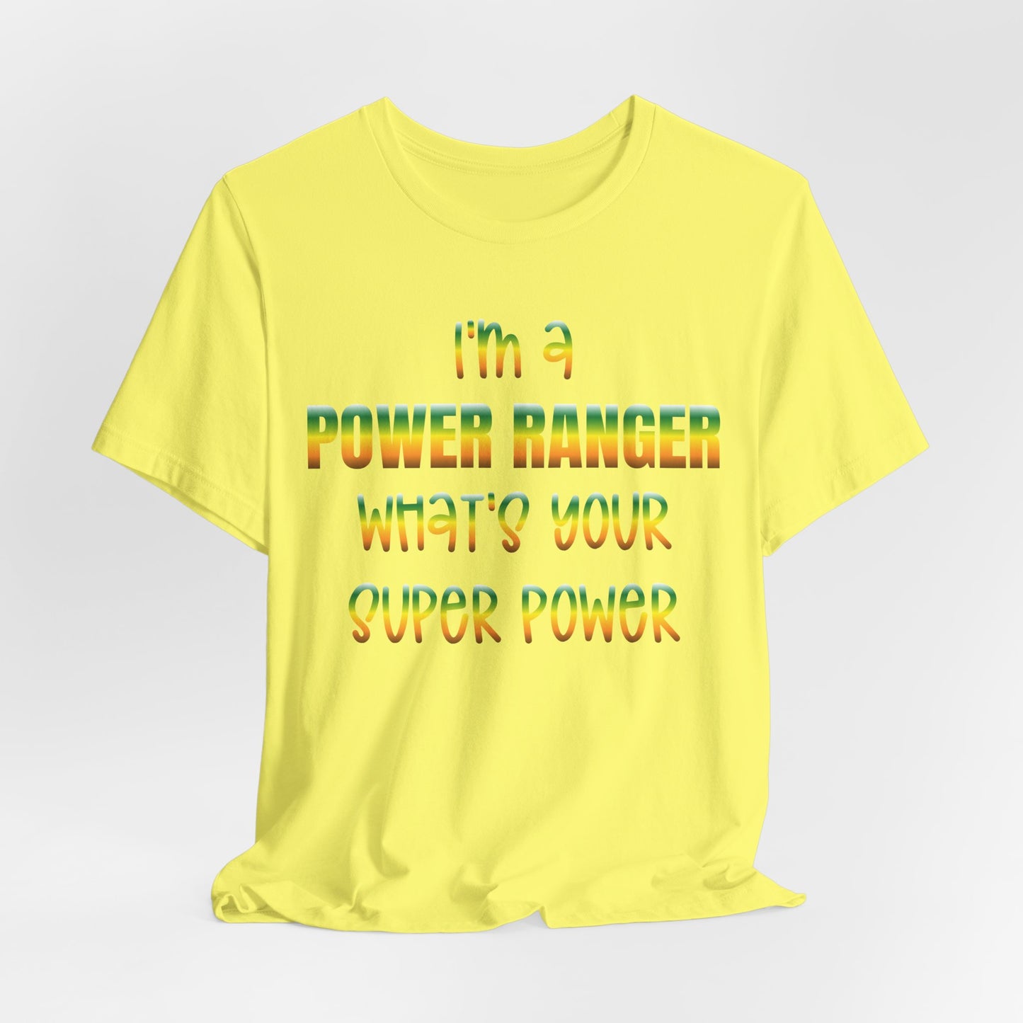 Lineman T-shirt - power ranger super power gradient