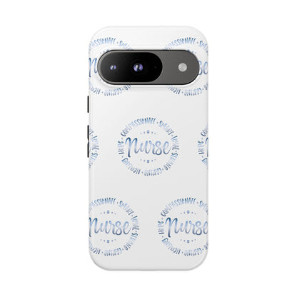 Google Pixel Tough Case - Nurse Circle  - White