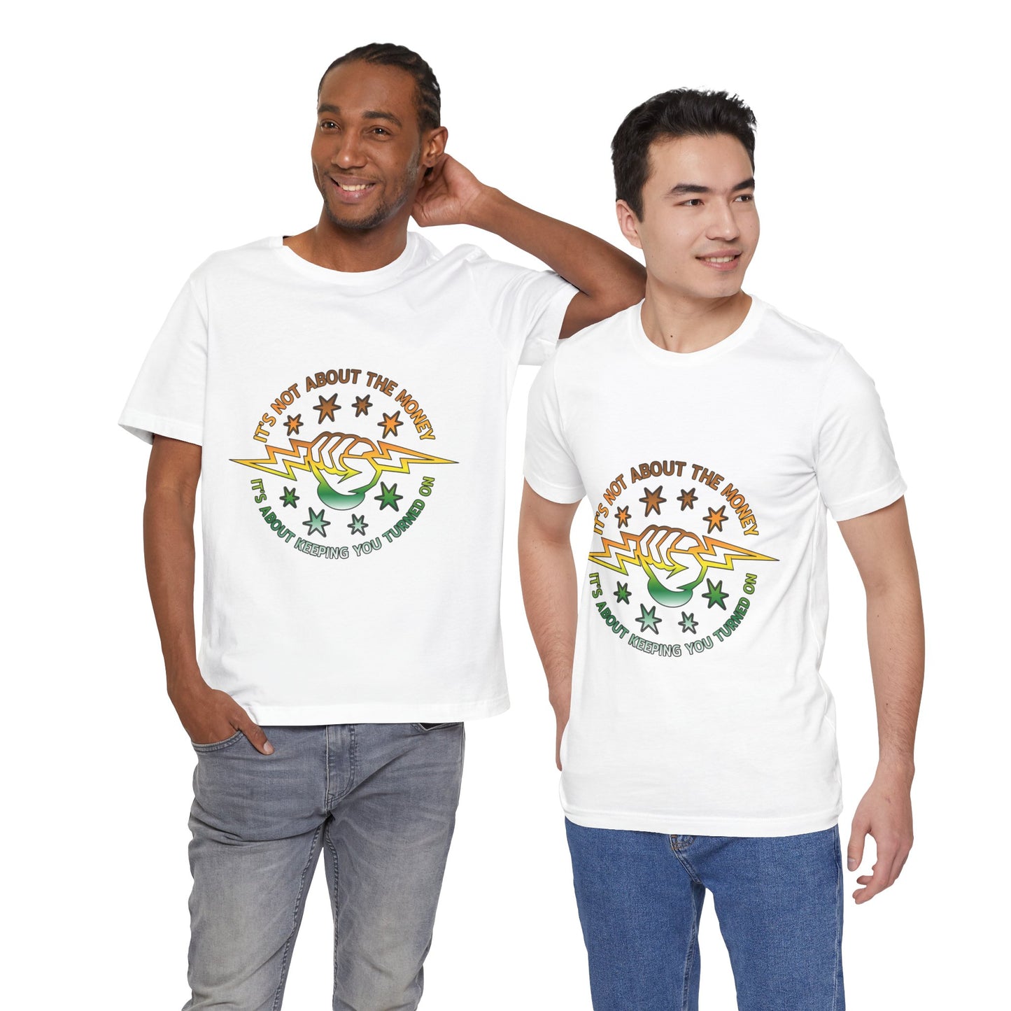 Lineman T-shirt - Its Not About The Money-gradient