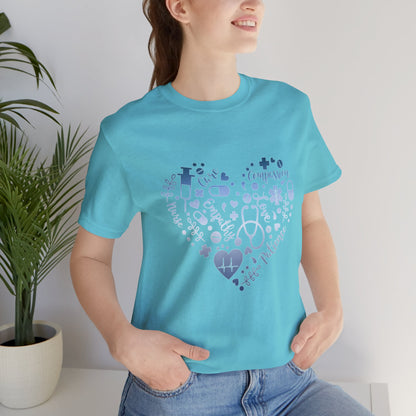 Monogram Heart 1 blue steel