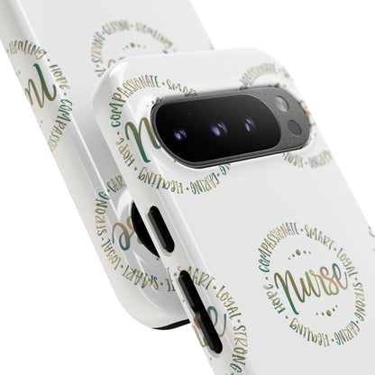 Google Pixel Tough Case - Nurse Circle  - White