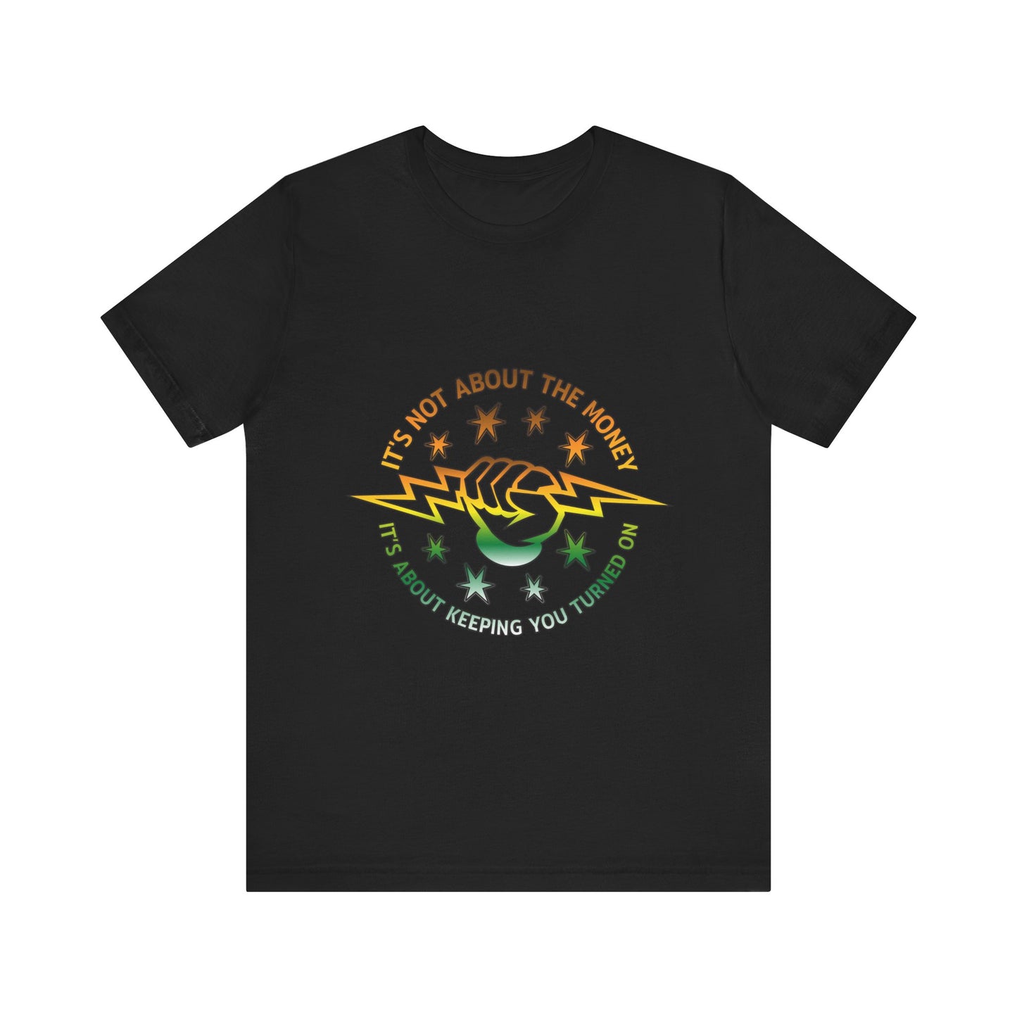 Lineman T-shirt - Its Not About The Money-gradient