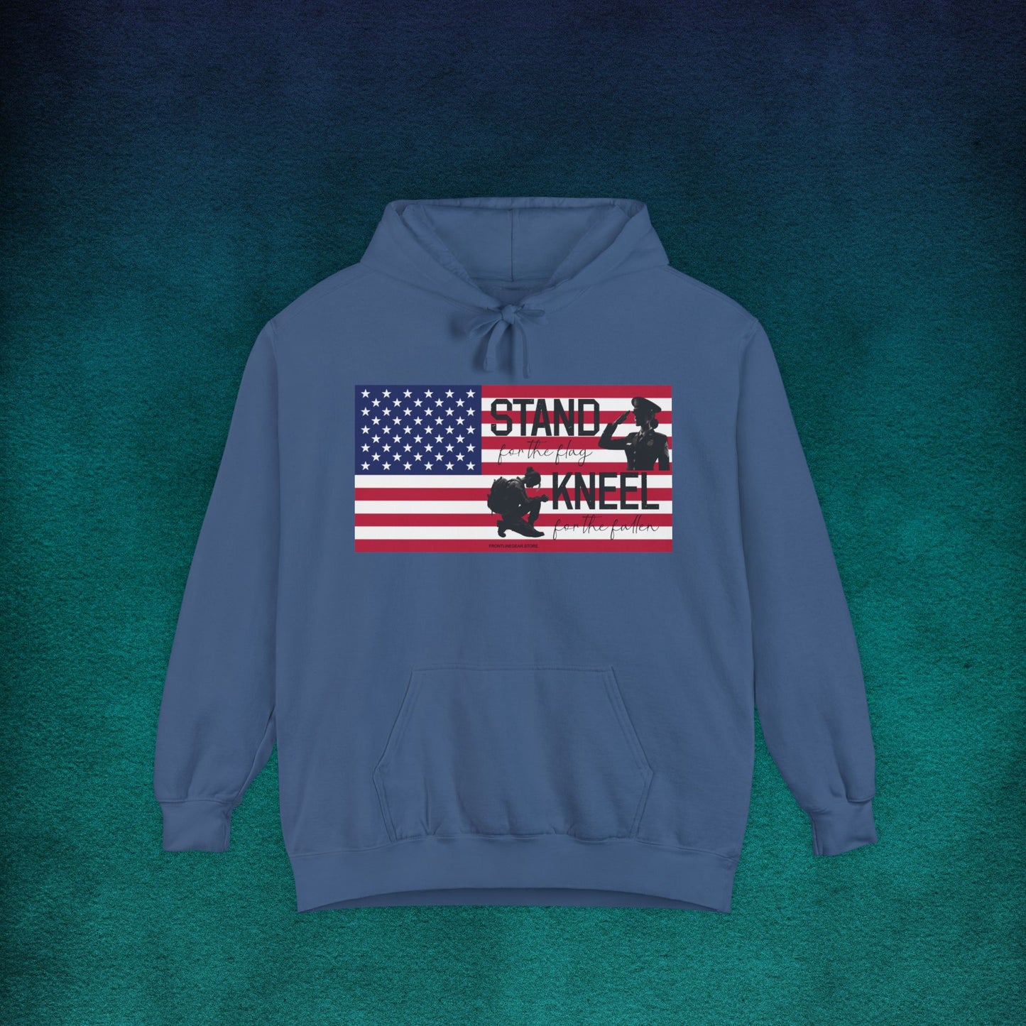 Comfort Colors Stand for the Flag, Kneel for the Fallen Hoodie (female)