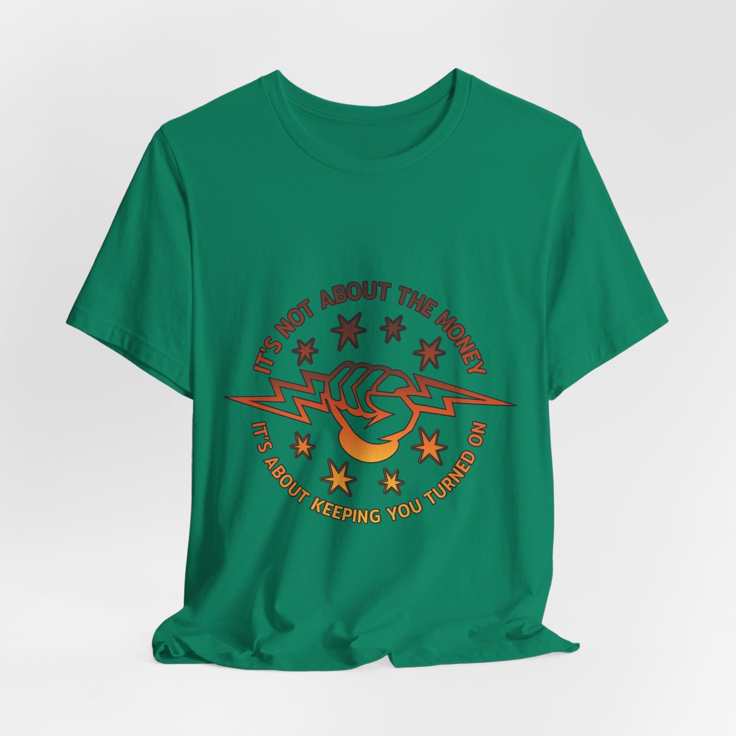 Lineman T-shirt - Its Not About The Money-sky 24