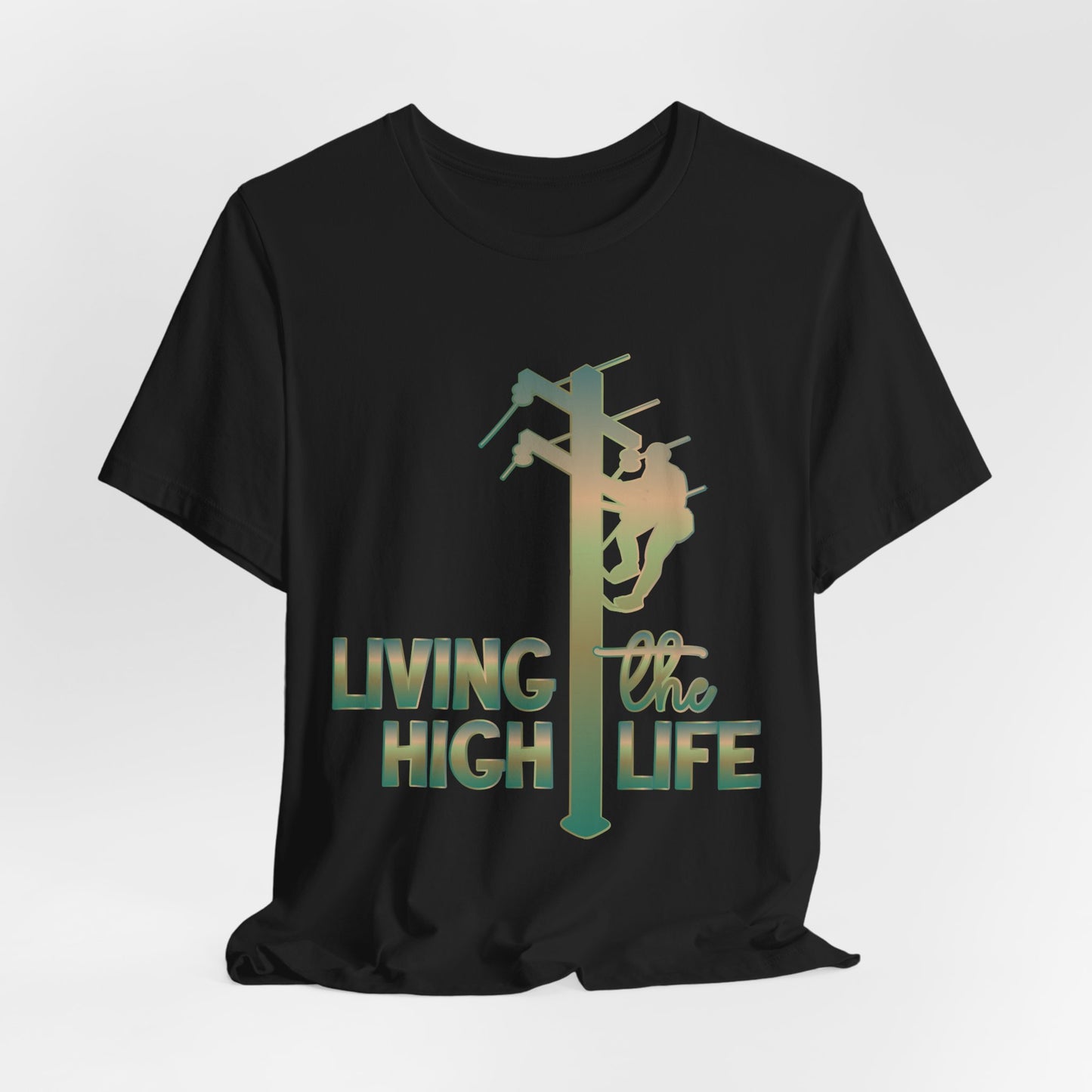 Lineman T-shirt - living the high life - copper patina