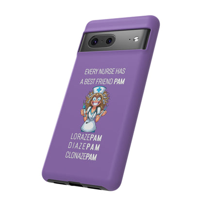 Nurse Google Pixel Tough Case - Every Nurse Has a Friend Named PAM Design (4) - Light Purple