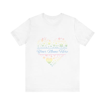 Monogram Heart pastel