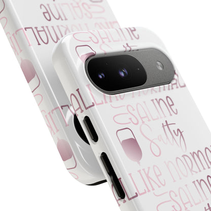Google Pixel Tough Case - Salty Saline Like Normal Saline - White