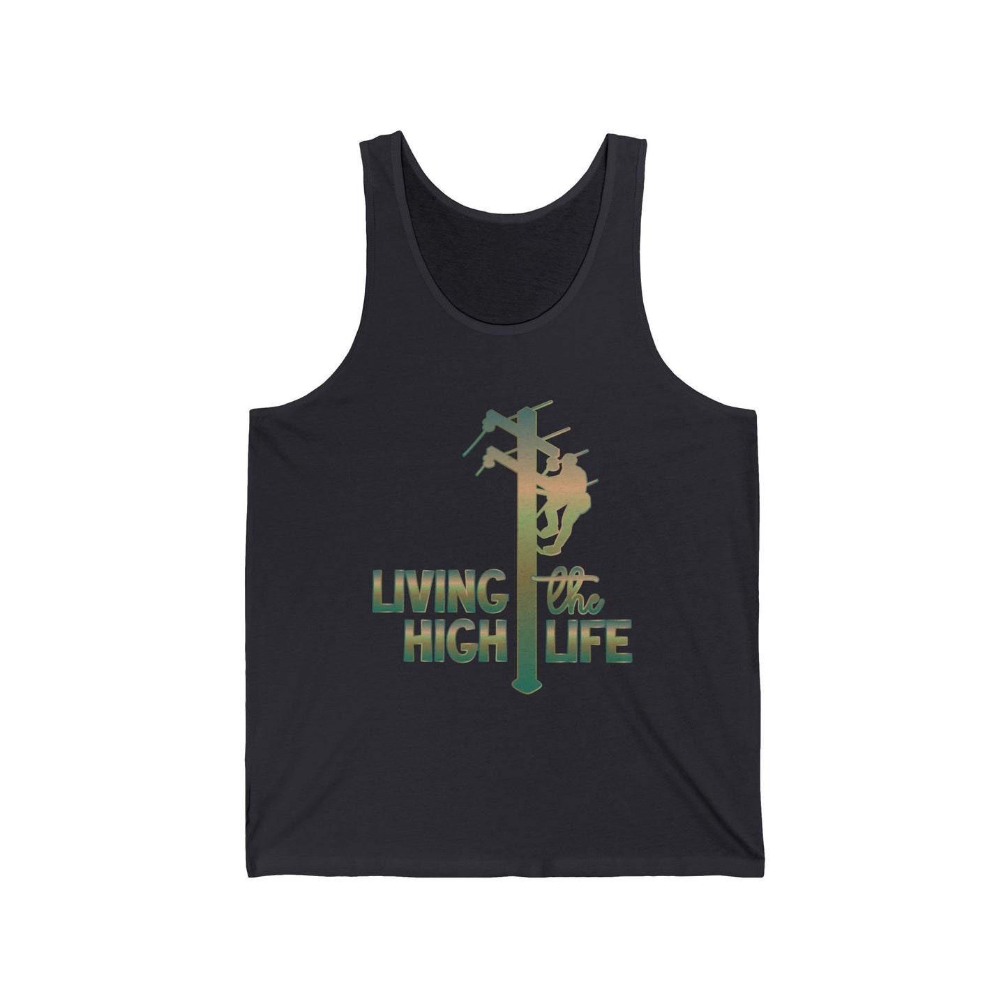 Lineman T-shirt - living the high life - copper patina