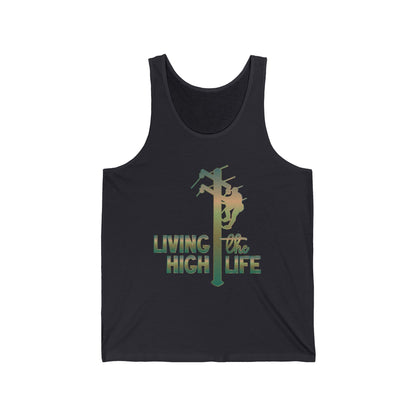 Lineman T-shirt - living the high life - copper patina