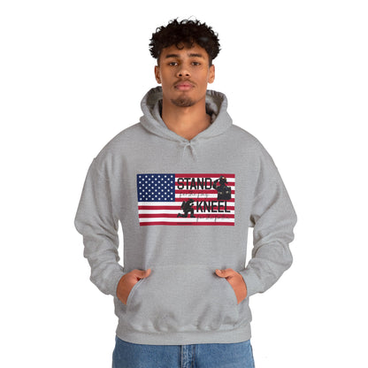 Gildan Stand for the Flag, Kneel for the Fallen Hoodie - fire fighter