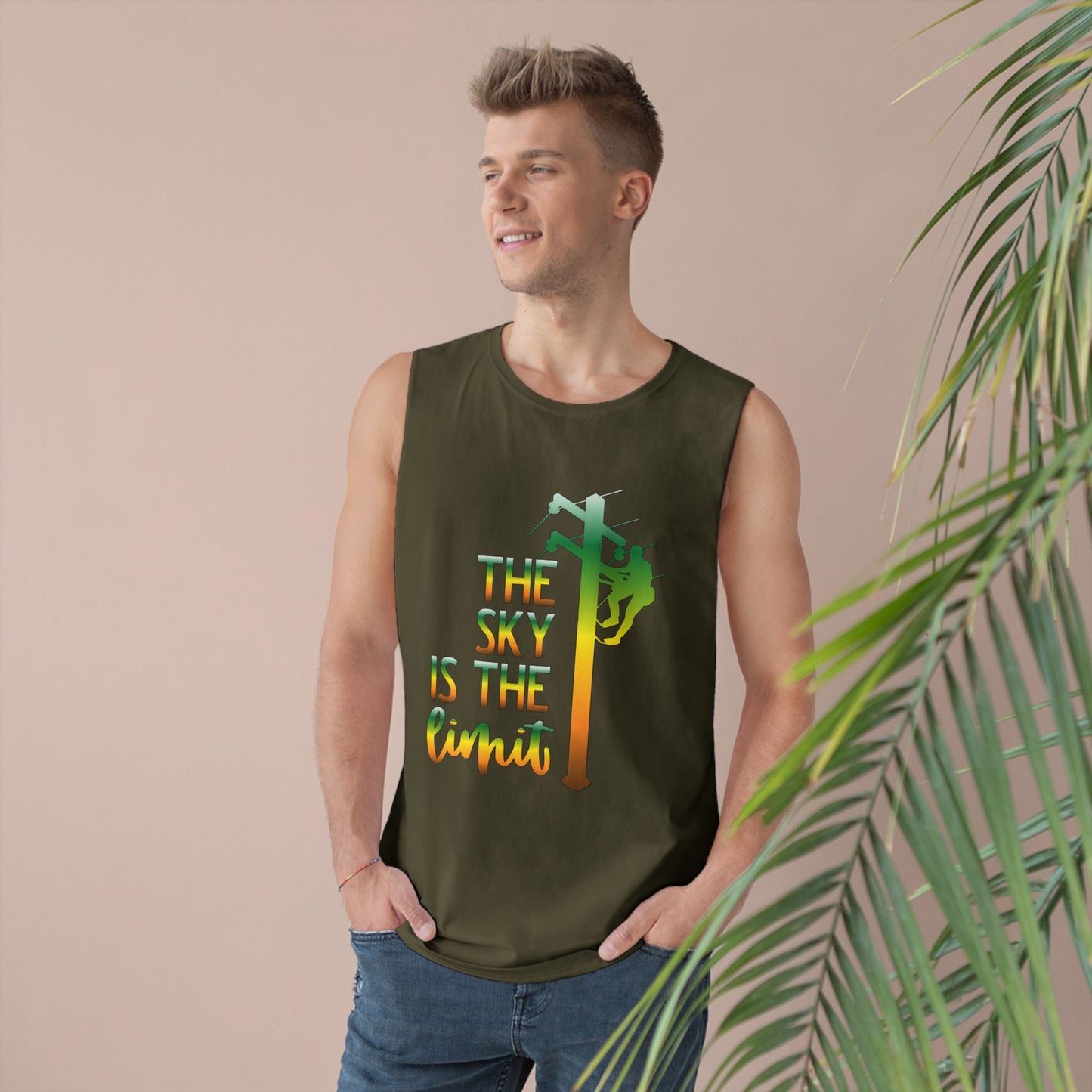 Lineman Tank - the-sky-is-the-limit-lineman gradient