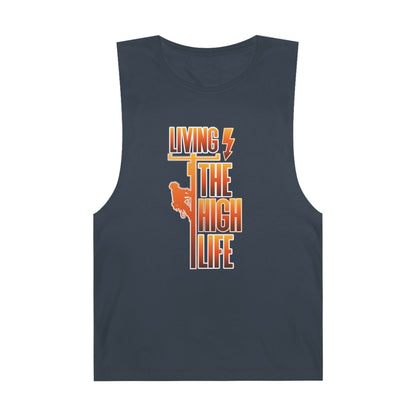 Lineman Tank - Living The High Life-sky 24