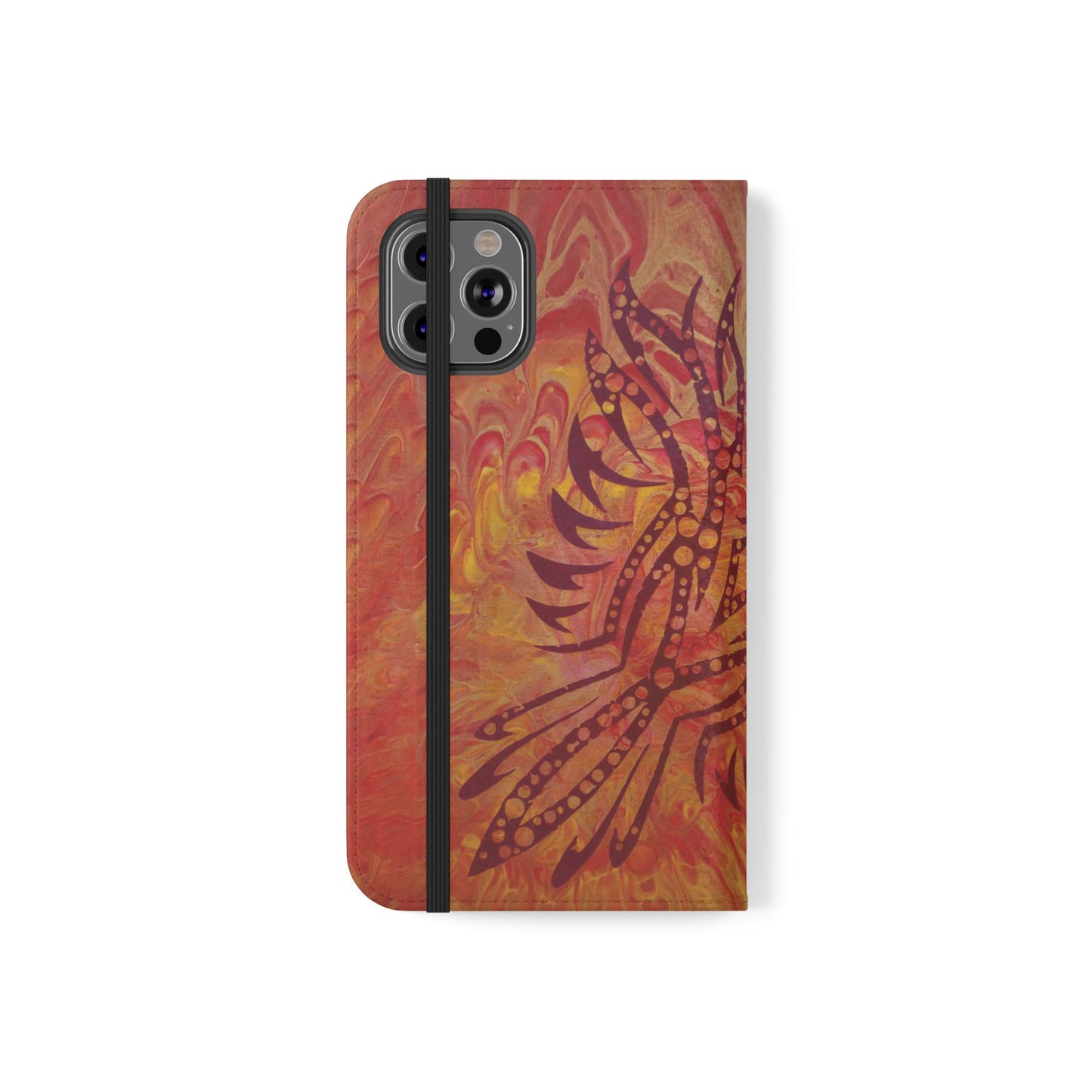 Faux Leather Wallet Phone Case - iPhone & Galaxy - I Rise From the Ashes